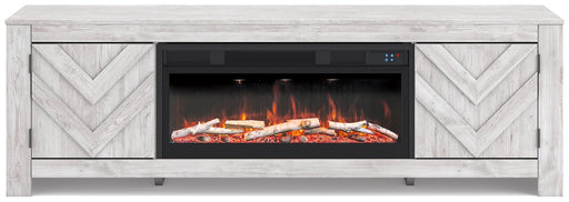 Cayboni 71" TV Stand with Electric Fireplace - Faith Furniture (Manhattan, KS)