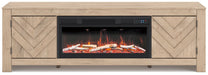 Cayboni 71" TV Stand with Electric Fireplace - Faith Furniture (Manhattan, KS)