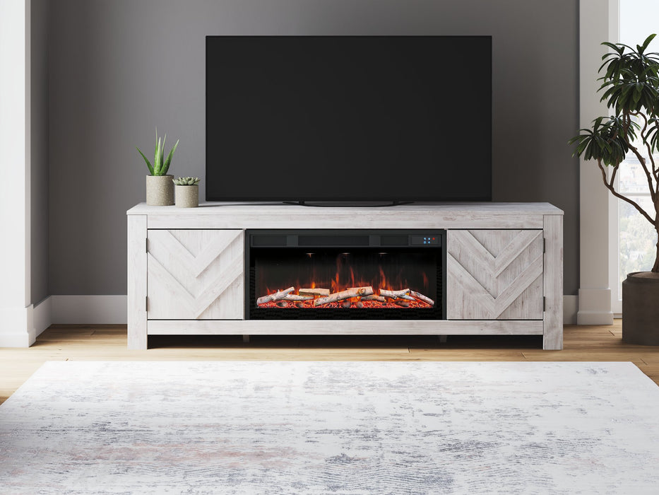 Cayboni 71" TV Stand with Electric Fireplace - Faith Furniture (Manhattan, KS)
