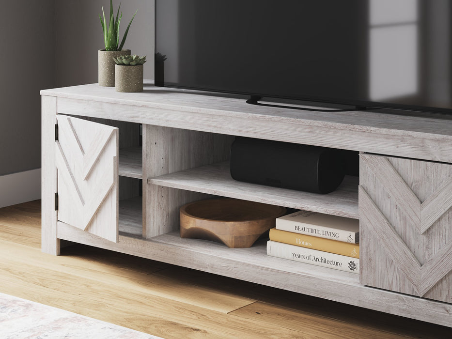Cayboni 71" TV Stand with Electric Fireplace - Faith Furniture (Manhattan, KS)