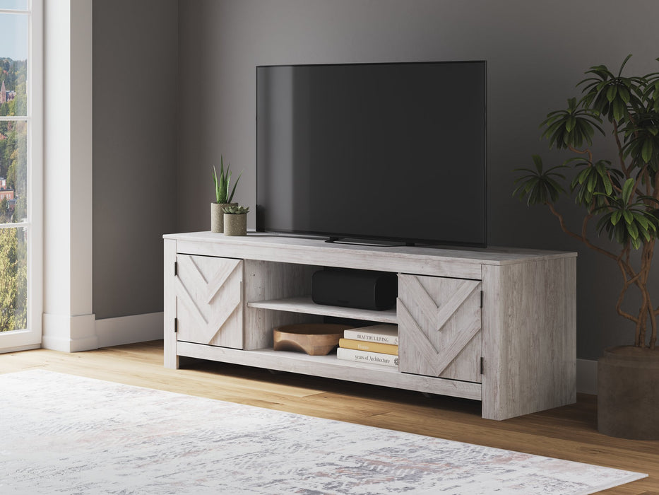 Cayboni 71" TV Stand with Electric Fireplace - Faith Furniture (Manhattan, KS)