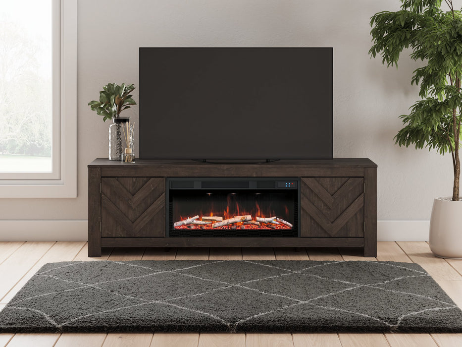 Cayboni 71" TV Stand with Electric Fireplace - Faith Furniture (Manhattan, KS)