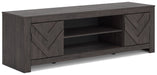 Cayboni 71" TV Stand with Electric Fireplace - Faith Furniture (Manhattan, KS)