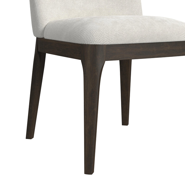 Sylvie 5PC Standard Height Dining Set in Dark Brown-Round Table and Four Chairs