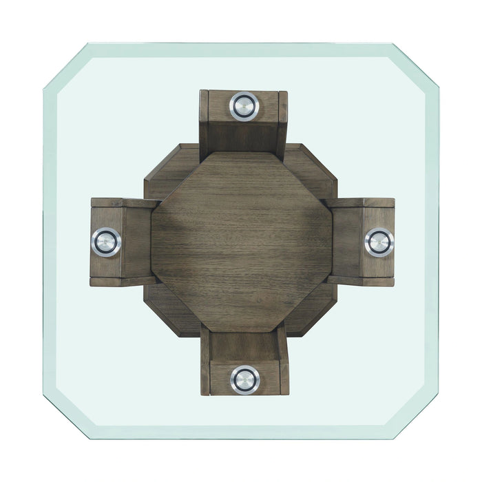 Dapper Square End Table Grey