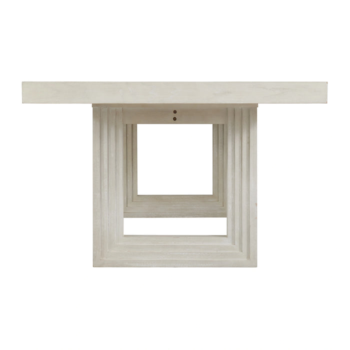 Avalanche Rectangular Dining Table with 18" Leaf in Antique White