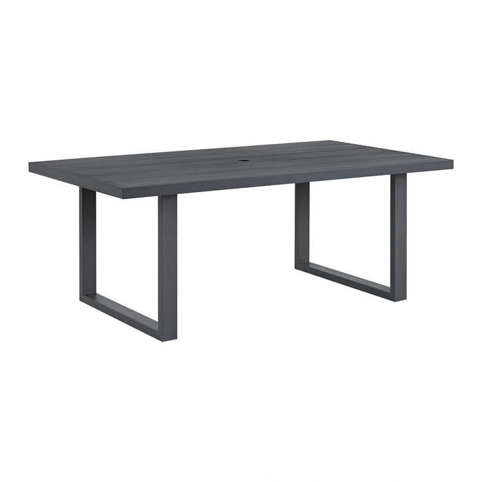 Playa Standard Height Dining Set in Dark Grey-Table and Four Chairs