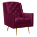 Bryan Accent Chair w/ Gold Legs - Faith Furniture (Manhattan, KS)