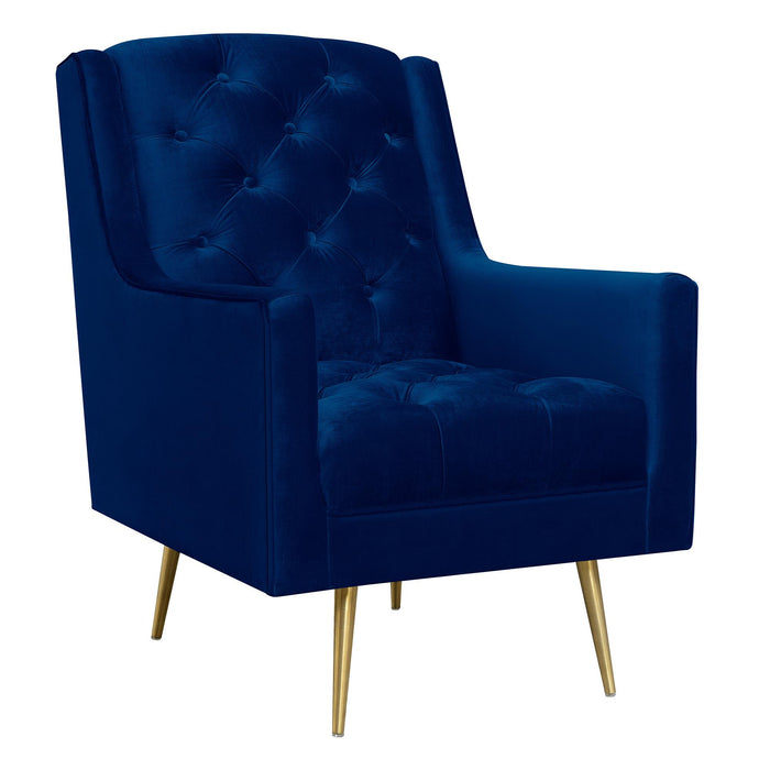 Bryan Accent Chair w/ Gold Legs - Faith Furniture (Manhattan, KS)