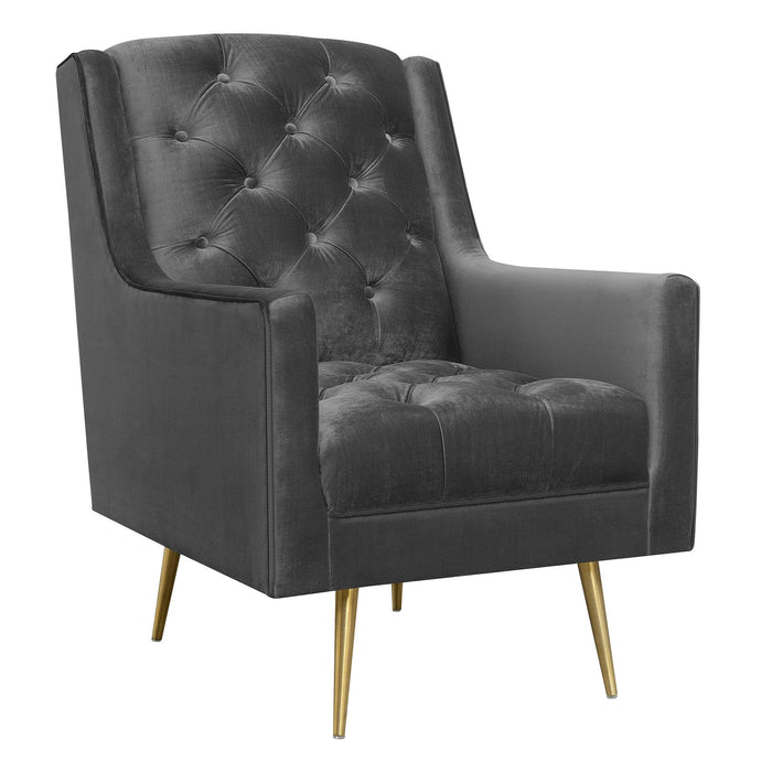 Bryan Accent Chair w/ Gold Legs - Faith Furniture (Manhattan, KS)