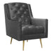 Bryan Accent Chair w/ Gold Legs - Faith Furniture (Manhattan, KS)