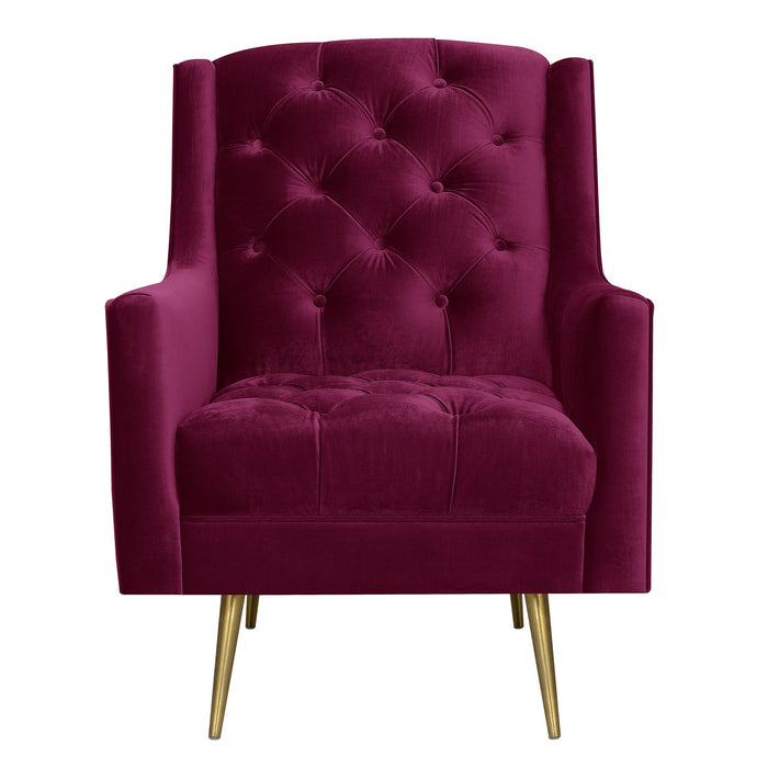 Bryan Accent Chair w/ Gold Legs - Faith Furniture (Manhattan, KS)