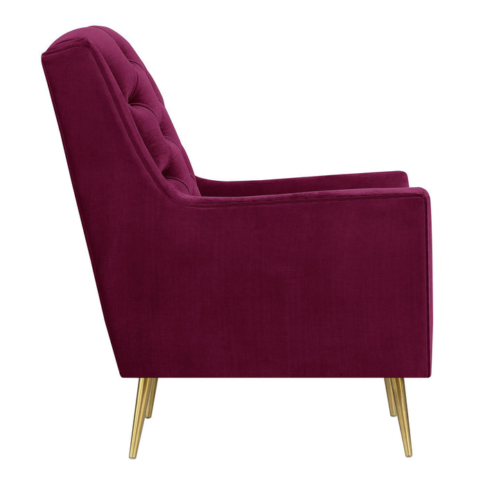 Bryan Accent Chair w/ Gold Legs - Faith Furniture (Manhattan, KS)