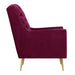 Bryan Accent Chair w/ Gold Legs - Faith Furniture (Manhattan, KS)
