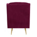 Bryan Accent Chair w/ Gold Legs - Faith Furniture (Manhattan, KS)