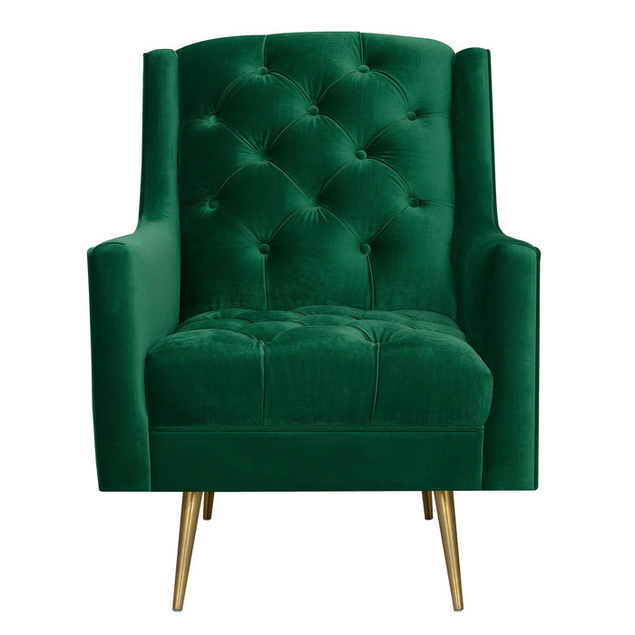 Bryan Accent Chair w/ Gold Legs - Faith Furniture (Manhattan, KS)