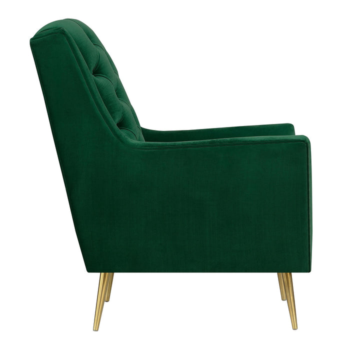 Bryan Accent Chair w/ Gold Legs - Faith Furniture (Manhattan, KS)