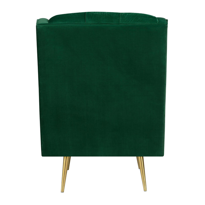 Bryan Accent Chair w/ Gold Legs - Faith Furniture (Manhattan, KS)