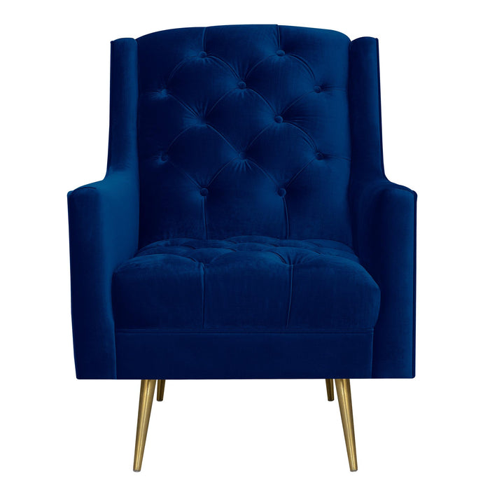 Bryan Accent Chair w/ Gold Legs - Faith Furniture (Manhattan, KS)