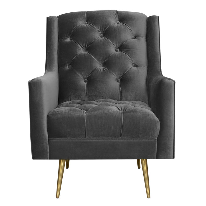 Bryan Accent Chair w/ Gold Legs - Faith Furniture (Manhattan, KS)