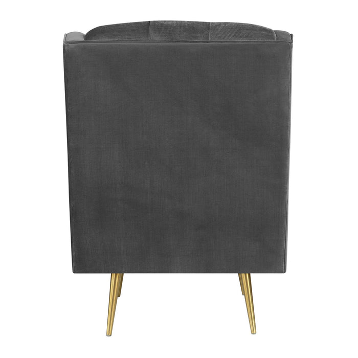 Bryan Accent Chair w/ Gold Legs - Faith Furniture (Manhattan, KS)