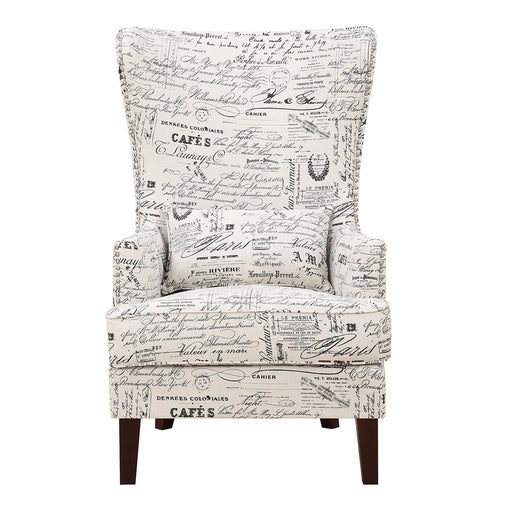 Kori Accent Chair in French Script - Faith Furniture (Manhattan, KS)