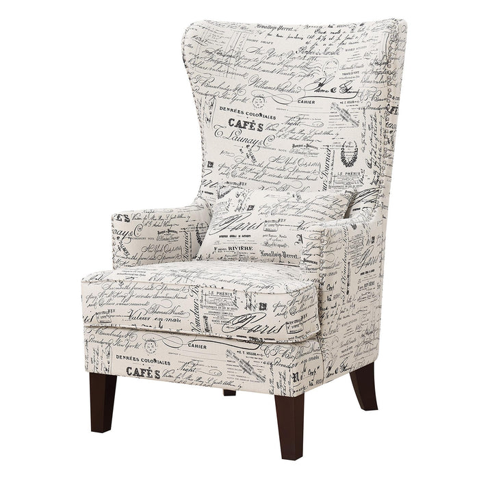 Kori Accent Chair in French Script - Faith Furniture (Manhattan, KS)