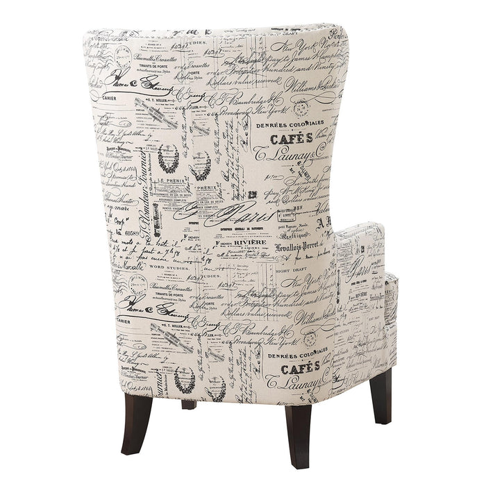 Kori Accent Chair in French Script - Faith Furniture (Manhattan, KS)