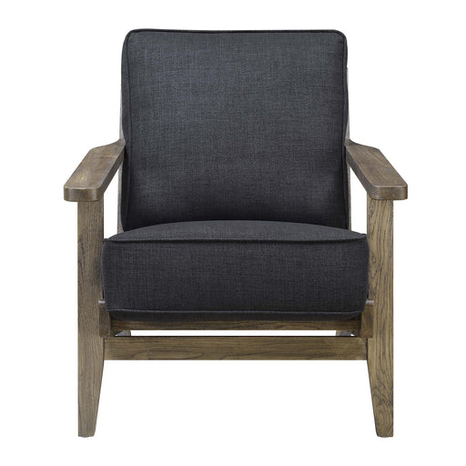 Metro Accent Chair in Onyx w/ Antique Legs - Faith Furniture (Manhattan, KS)