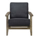 Metro Accent Chair in Onyx w/ Antique Legs - Faith Furniture (Manhattan, KS)