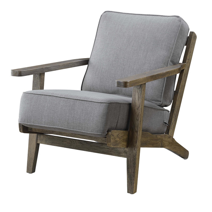 Metro Accent Chair in Slate w/ Antique Legs - Faith Furniture (Manhattan, KS)