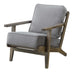Metro Accent Chair in Slate w/ Antique Legs - Faith Furniture (Manhattan, KS)