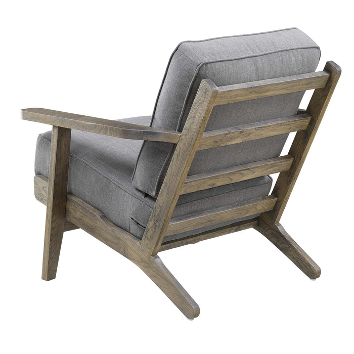 Metro Accent Chair in Slate w/ Antique Legs - Faith Furniture (Manhattan, KS)