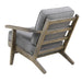 Metro Accent Chair in Slate w/ Antique Legs - Faith Furniture (Manhattan, KS)