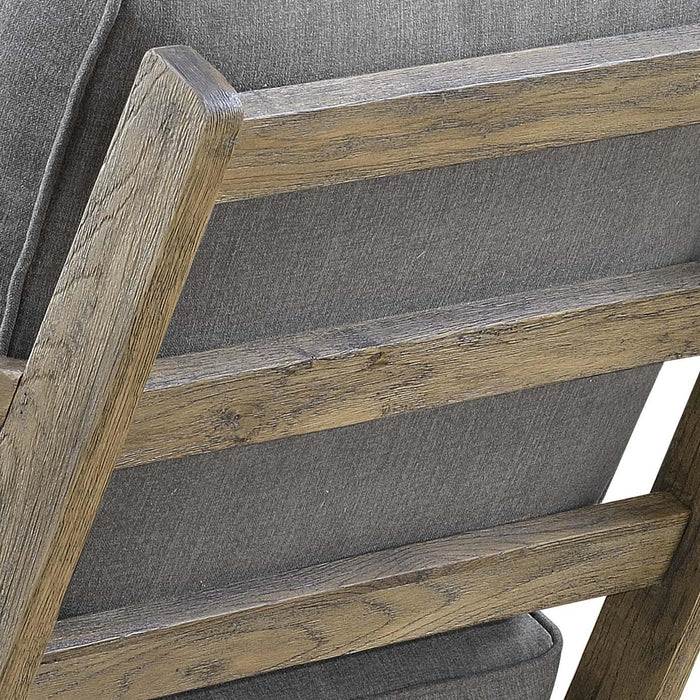 Metro Accent Chair in Slate w/ Antique Legs - Faith Furniture (Manhattan, KS)