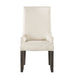 Elements International Finn Upholstered Arm Chair (Set of 2) in Cream and Smokey Walnut - Faith Furniture (Manhattan, KS)