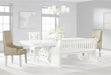 Elements International Stone Arm Chair (Set of 2) in White - Faith Furniture (Manhattan, KS)