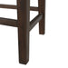 Elements International Cash Counter Height Chair (Set of 2) in Rustic Distressed Espresso - Faith Furniture (Manhattan, KS)