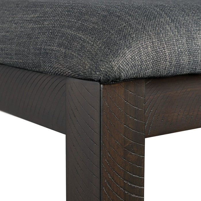 Elements International Cash Counter Height Chair (Set of 2) in Rustic Distressed Espresso - Faith Furniture (Manhattan, KS)
