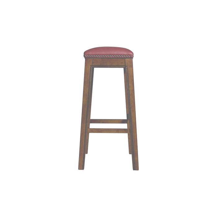 Fiesta 30" Backless Bar Stool in Red - Faith Furniture (Manhattan, KS)