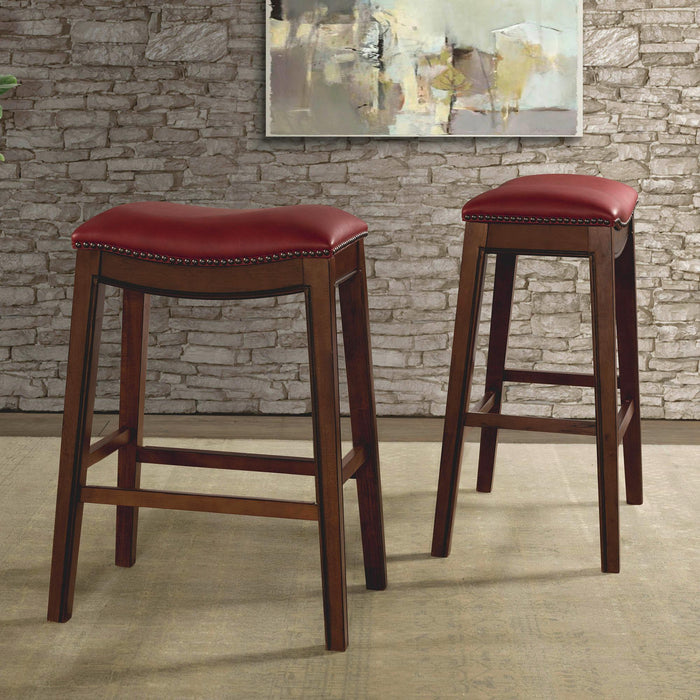 Fiesta 30" Backless Bar Stool in Red - Faith Furniture (Manhattan, KS)