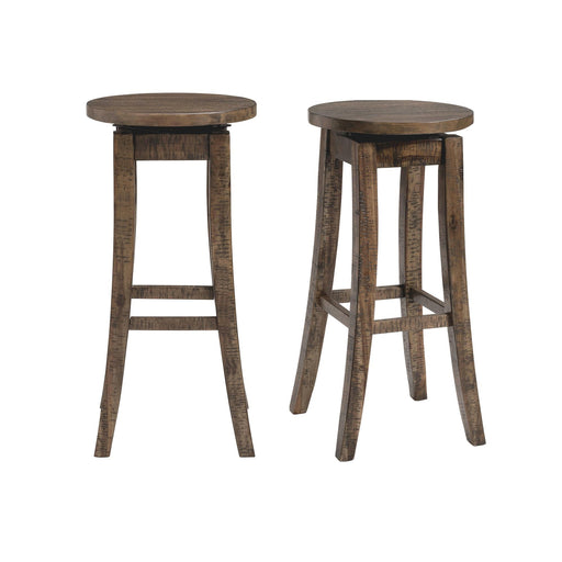 Finn 30" Swivel Backless Bar Stool of 2 - Faith Furniture (Manhattan, KS)