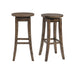 Finn 30" Swivel Backless Bar Stool of 2 - Faith Furniture (Manhattan, KS)