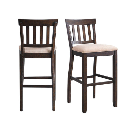Stone 30" Slat Back Bar Stool Set of 2 - Faith Furniture (Manhattan, KS)