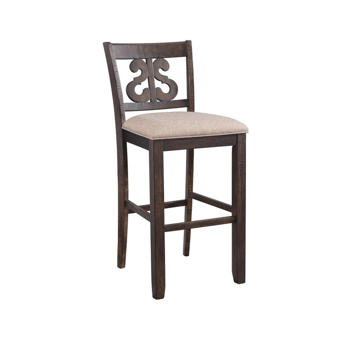 Stone 30" Swirl Back Bar Stool Set of 2 - Faith Furniture (Manhattan, KS)