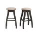 Stone 30" Swivel Backless Bar Stool Set of 2 - Faith Furniture (Manhattan, KS)