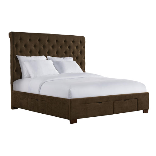 Waldorf King Upholstered Storage Bed - Faith Furniture (Manhattan, KS)