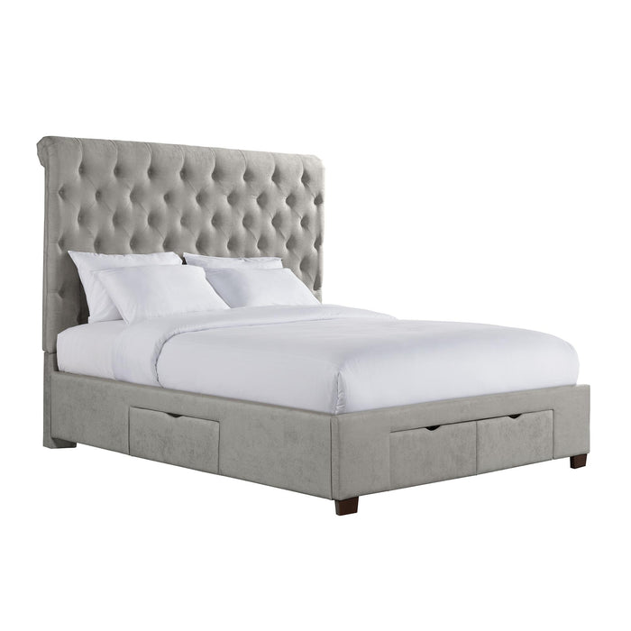 Waldorf King Upholstered Storage Bed - Faith Furniture (Manhattan, KS)