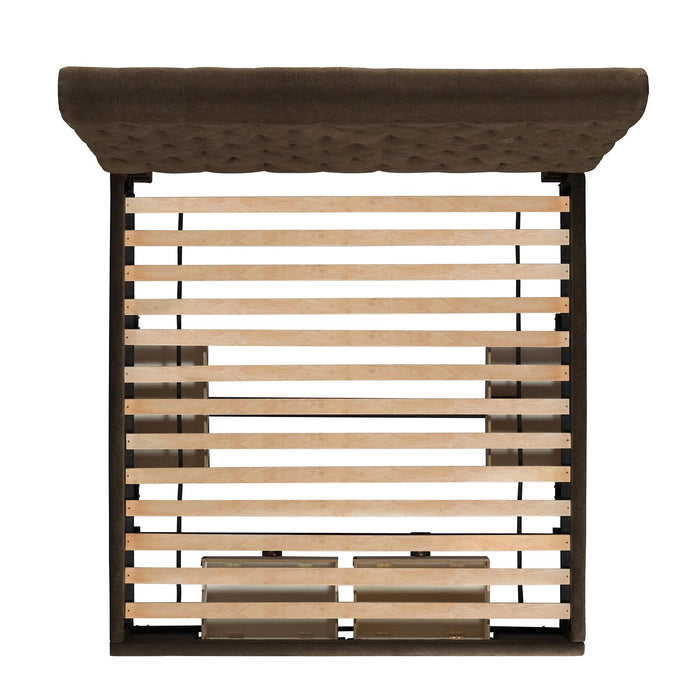Waldorf King Upholstered Storage Bed - Faith Furniture (Manhattan, KS)