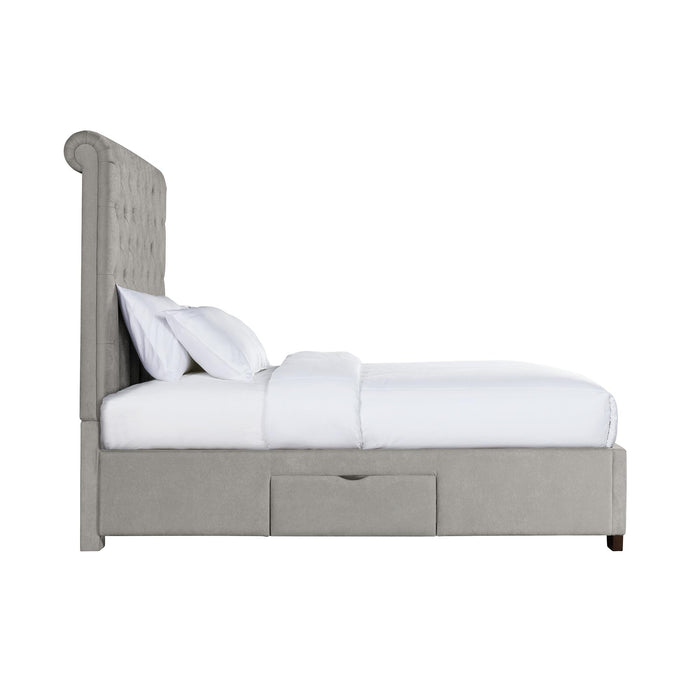 Waldorf King Upholstered Storage Bed - Faith Furniture (Manhattan, KS)